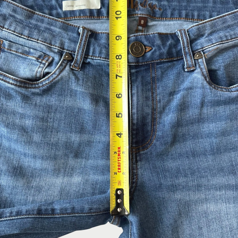 KUT from the Kloth Carrie Boyfriend Jeans Womens 8 Everyday Normcore Minimalist - Picture 7 of 10